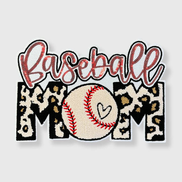 ILTEX Apparel - Vente Écusson - CP1107 - Baseball Mom Cheetah Heart0