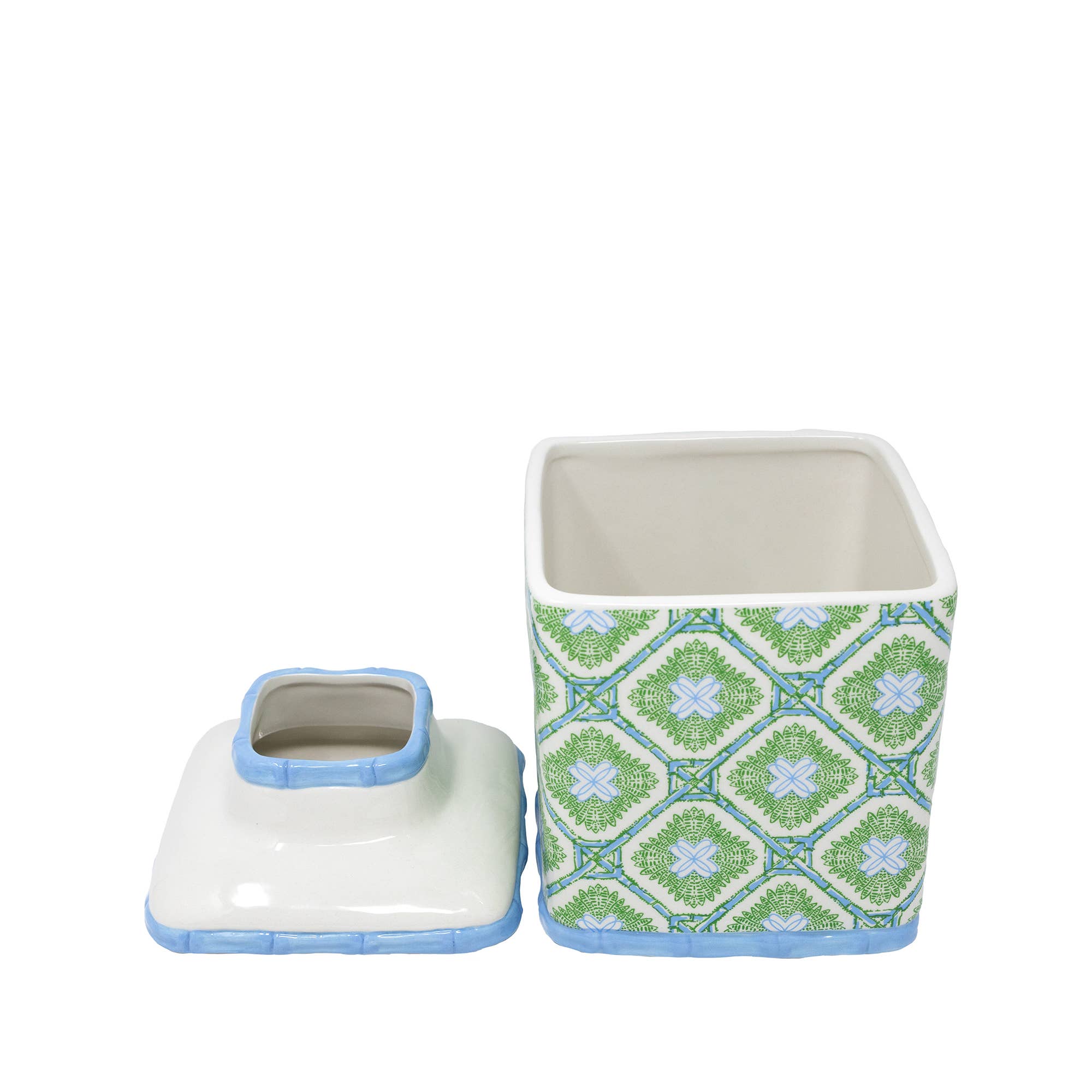 Lilly Pulitzer by Lifeguard Press - Wholesale Tissue Box - Tissue Holder, Bamboo Logo Trellis3