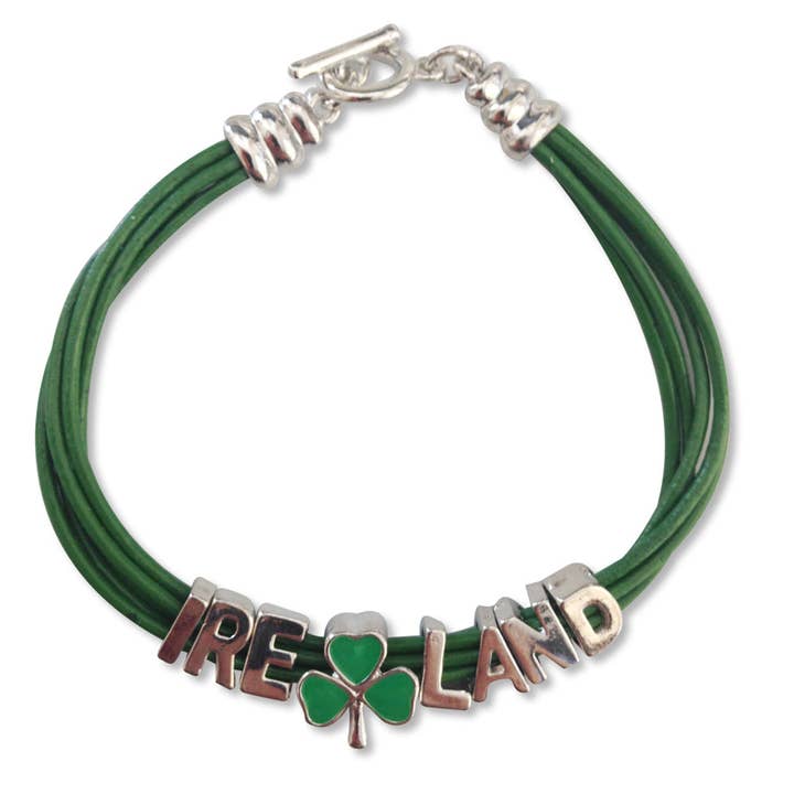Green Band IRELAND Letters Bracelet for wholesale by Eurostick