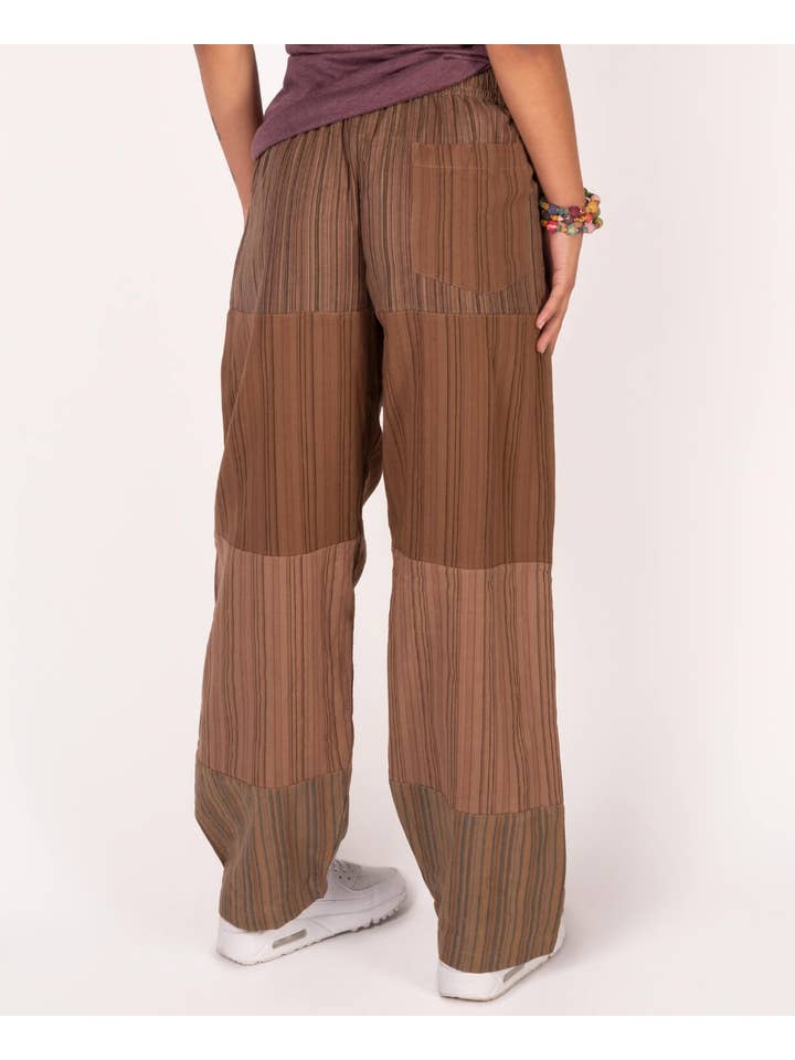 Soul Flower - Wholesale Pants - Women's - Patchwork Pants - Brown7