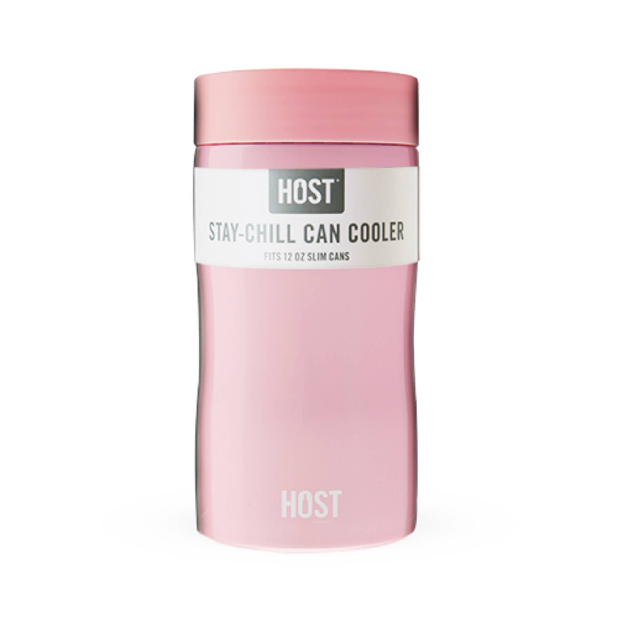 HOST - Wholesale Drink Huggers & Koozies - Stay Chill Insulated Can Cooler Slim Cans in Peony Pink1