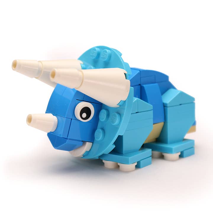 Tricératops - Ensemble de dinosaures personnalisé fabriqué avec des pièces LEGO - B3 Customs pour la vente par B3 Customs