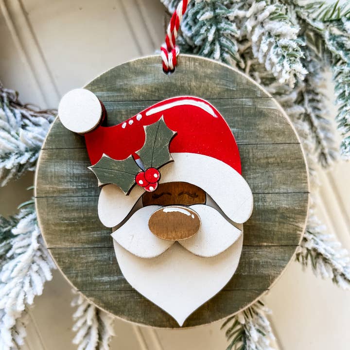 Country Roads Rustic Decor – Großhandel Bastelset – Santa DIY Ornament Kreativset5