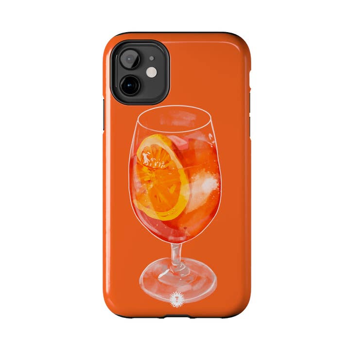 Orange Aperol Spritz Maling Telefontaske for engroshandel hos Thursday’s Child Creative Studio