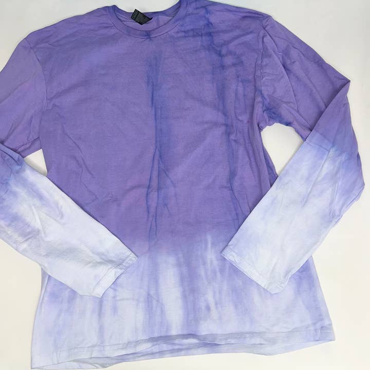 East Coast Customs - Wholesale Shirt - Unisex - Open Pack Hand Dyed Ombre Long Sleeve Shirt Graphic Blank3