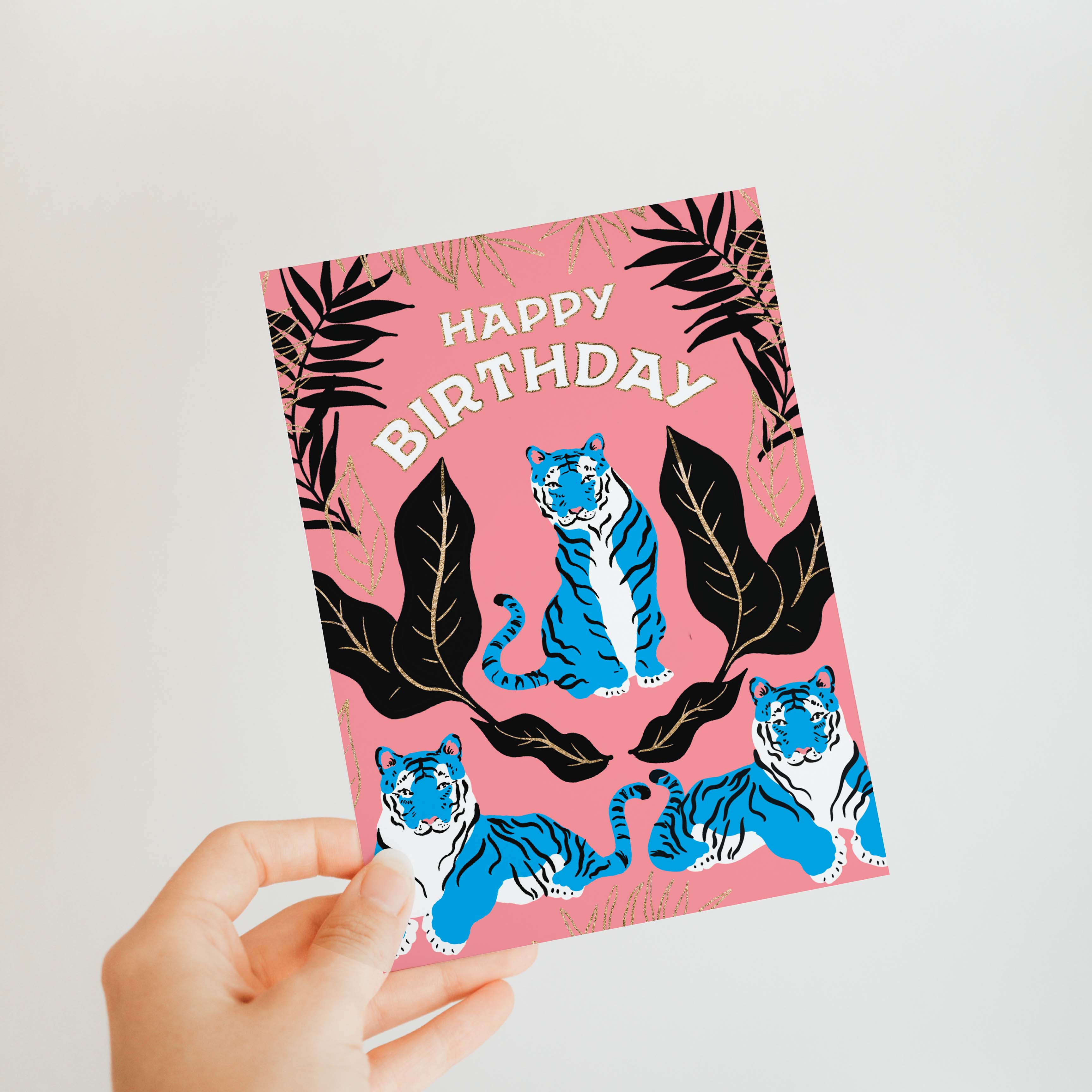 Antiquaria - Wholesale Birthday Card - Tiger Birthday Greeting Card3