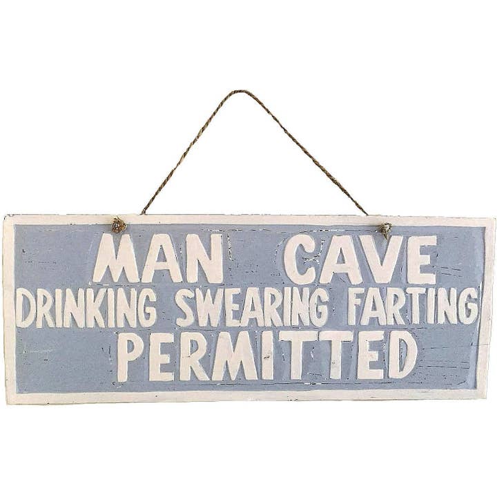 OMA - Eclectic Home - Wholesale Sign - Man Cave Wood Sign Wall Decor Tiki Wall Sign Home Decor1