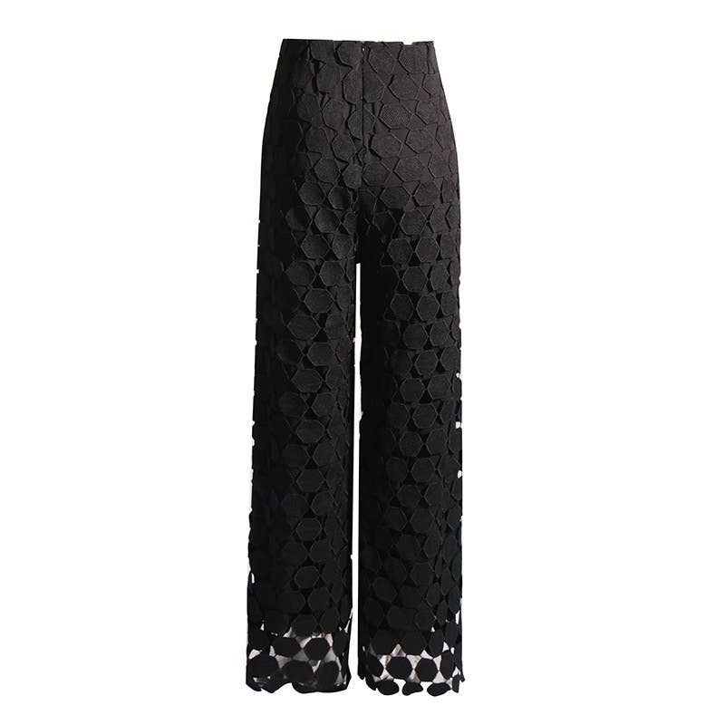 Productseeker - Wholesale Pants - Women's - PT006Y Tassel High-Waist Trousers - Spring Chic2