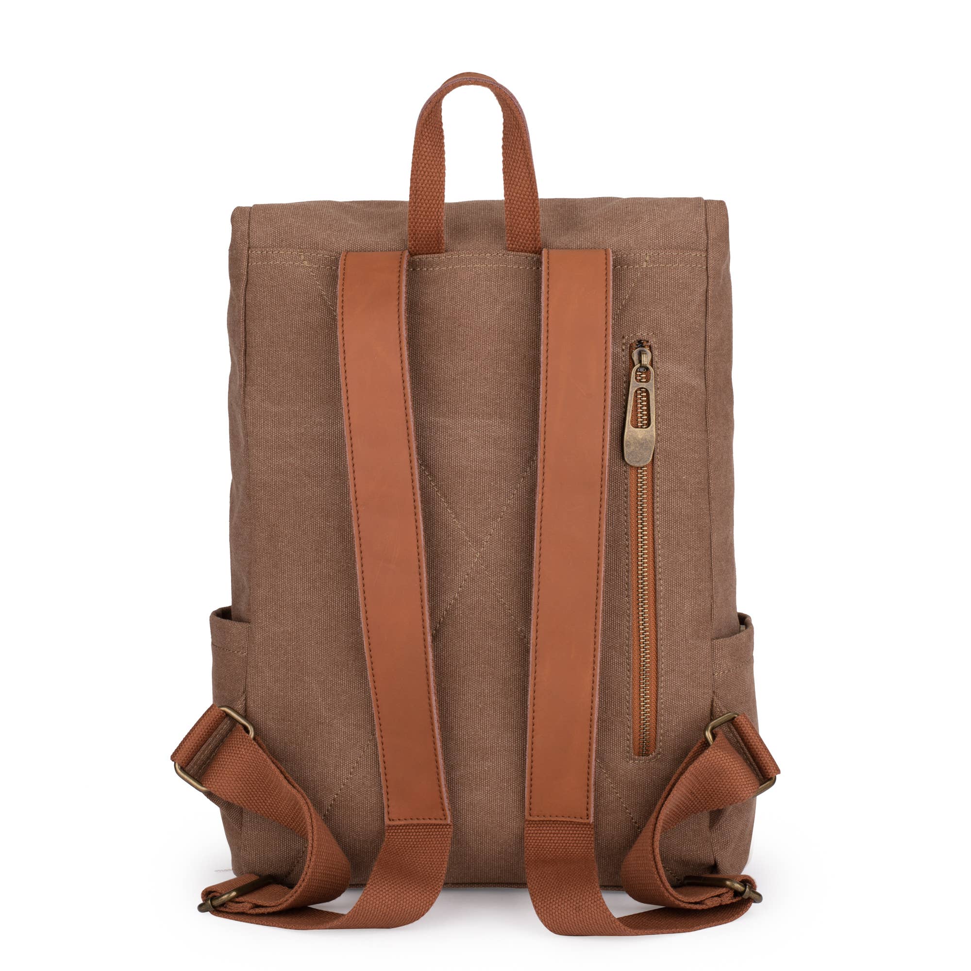 ZEDE PARIS – Großhandel Rucksack – Damen – Quai de la Gare (XL) - Rucksack aus Leinen und Leder4