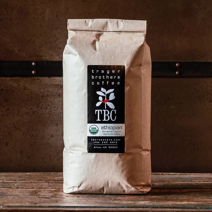 Ethiopian Organic Coffee Bulk for wholesale by Trager Brothers Coffee