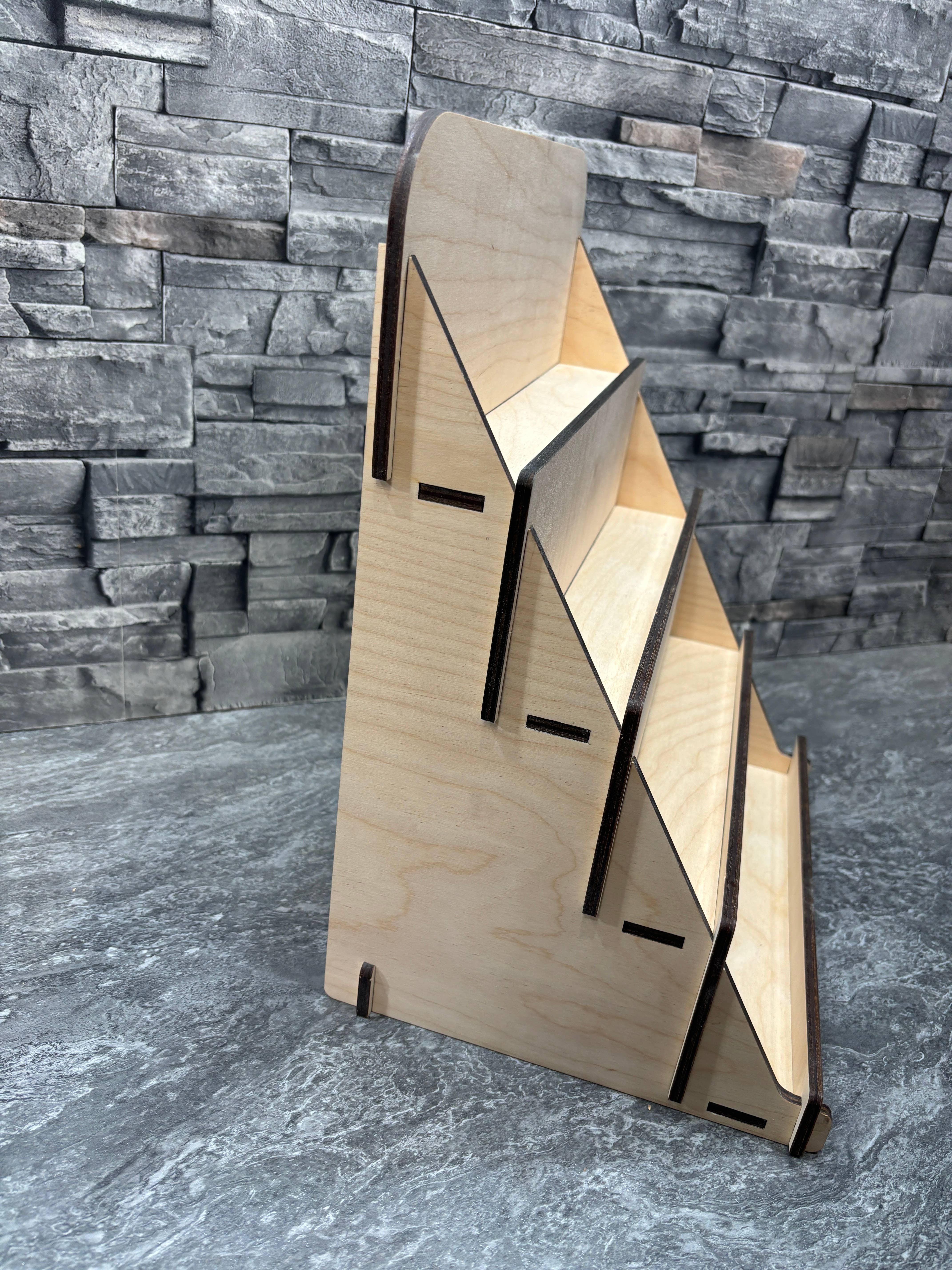 mayos makers – Engroshandel Display til detailhandlere – Trædisplay med 12 flytbare rum til flere formål2