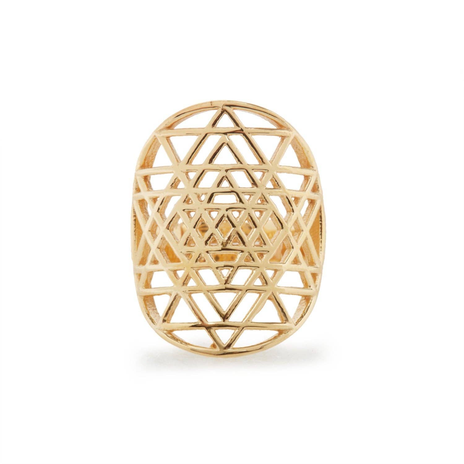 KARMA YOGA SHOP - Wholesale Band/Stacked Ring - 925 Silver Sri Yantra Ring7