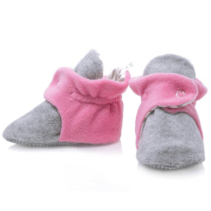 Graues Rosa Rutschfeste Sohle, Fleece-Babyschuhe, Babyschuhe für Neugeborene, S für den Großhandel auf Faire