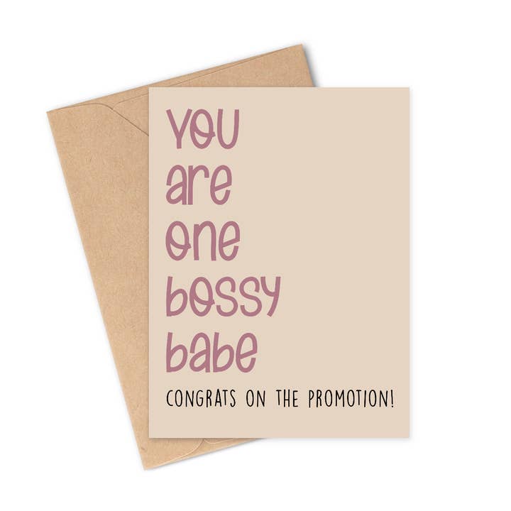 Du är en Bossy Babe Card för wholesale av Hey Rosie Creations
