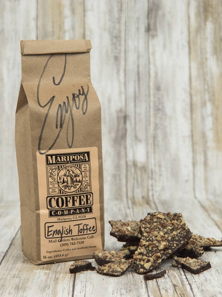 English Toffee for wholesale by Mariposa Coffee Roastery