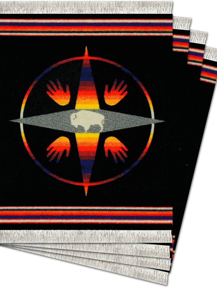 4 Pc CoasterRug Set Pendleton Big Medicine for wholesale by Mouse Rug