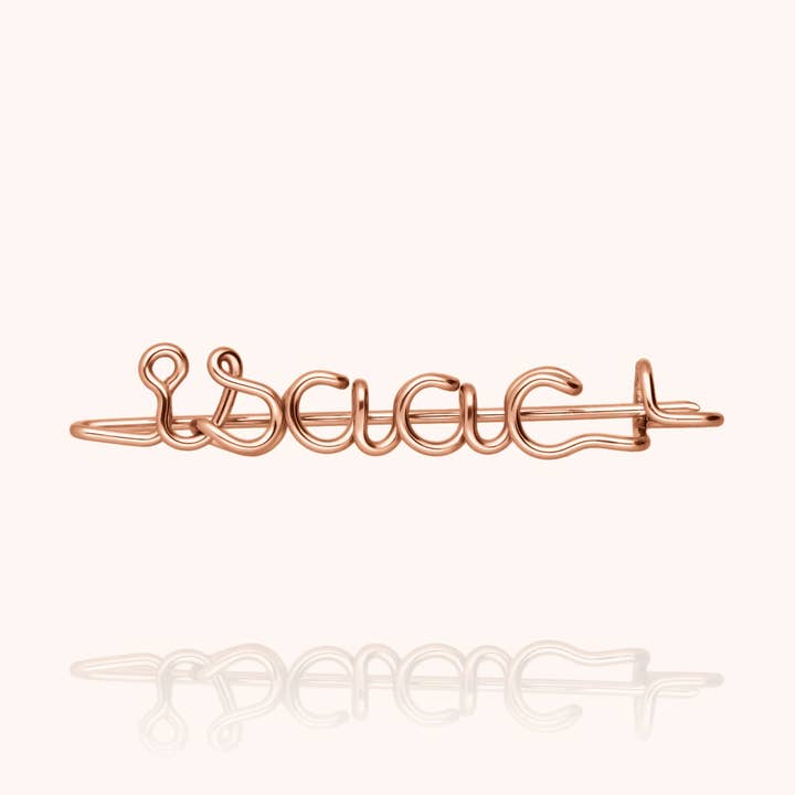 Original personlig broche - 14 k rosa guld fyldt for engroshandel hos Atelier Paulin US