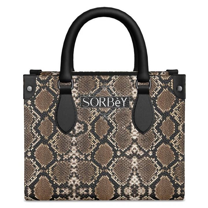 Snakeskin pattern Mini Bonchurch Shopper Bag for wholesale by Sorbey