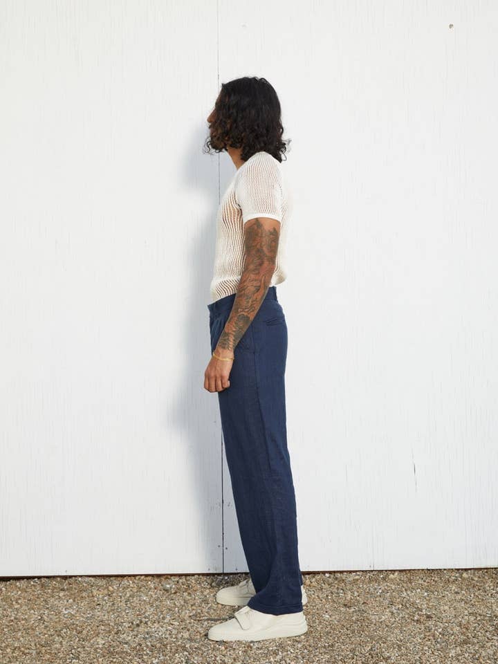 Pantalón de lino Geist para venta al por mayor de Marina Leight Atelier