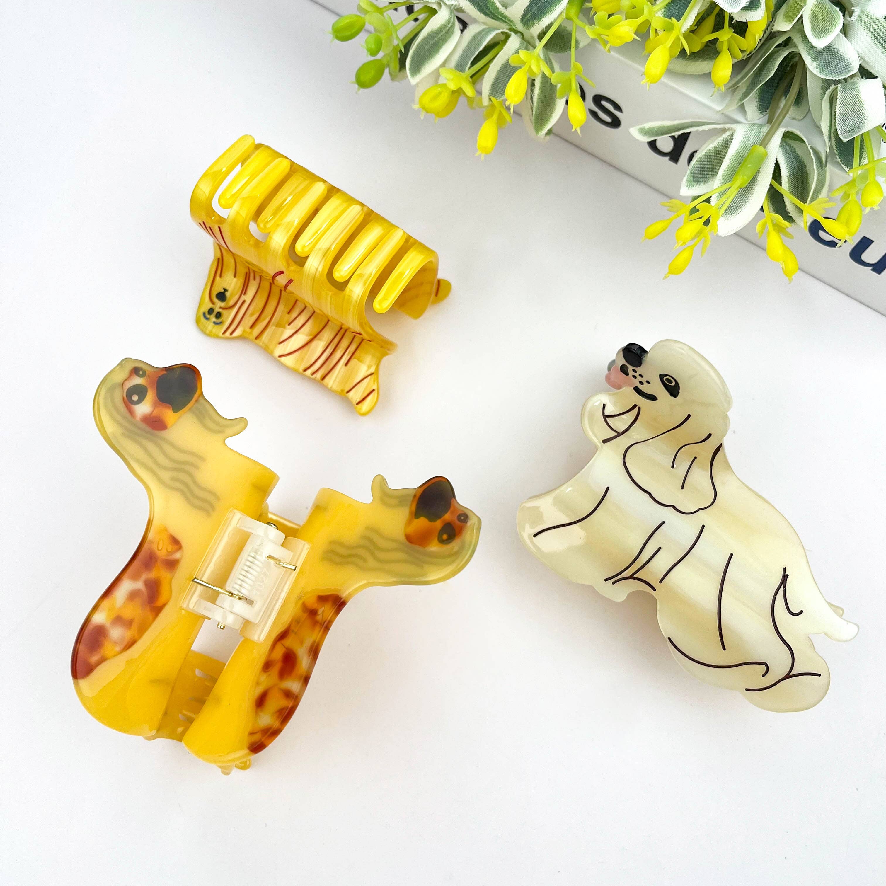 TheDivaSoap - Wholesale Hair Clip - Women's - Acetate Poodle Claw Clip, Small Dog Hair Clip3