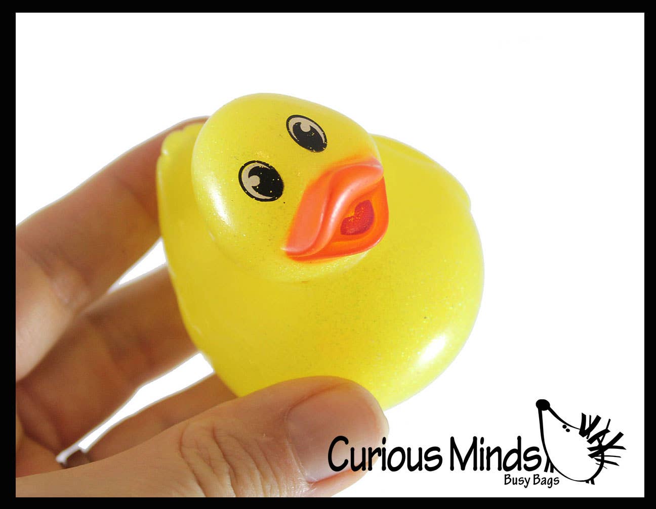 Curious Minds Toys - Venta al por mayor Juguete para la bañera - Bebés - 1 pato de goma mediano de 5 cm con brillo - juguete pato de goma6