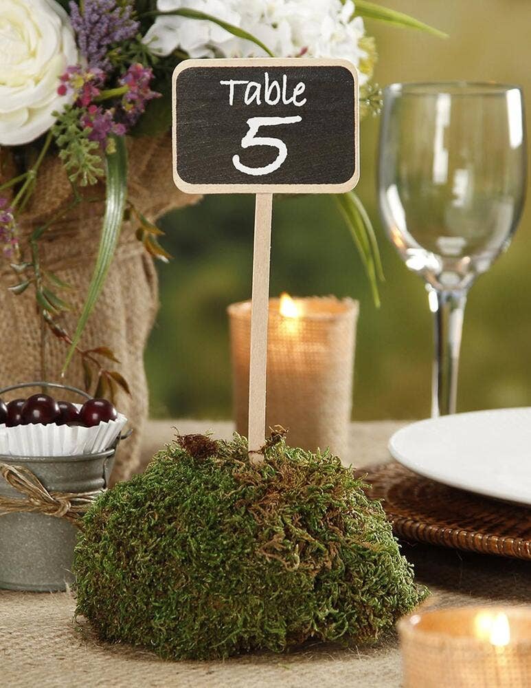 Factory Direct Craft - Wholesale Plant Pot - David Tutera Mini Wood Chalkboard Sign Stakes (Pack of 6) 
3