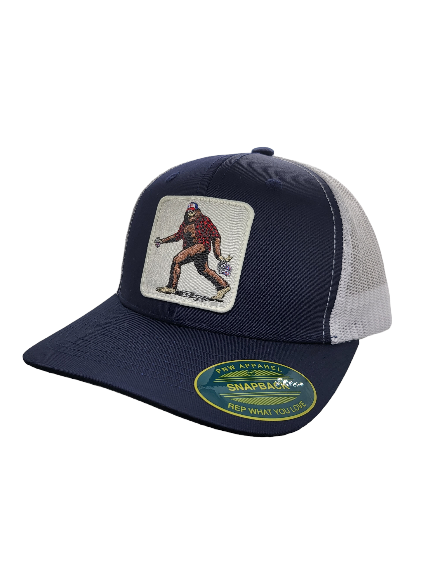 PNW Apparel - Vente Casquette de camionneur – unisexe - Casquette Snapback en maille Sasquatch Trucker17