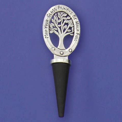 Glass 1/2 Full Bottle Stopper for wholesale by Basic Spirit