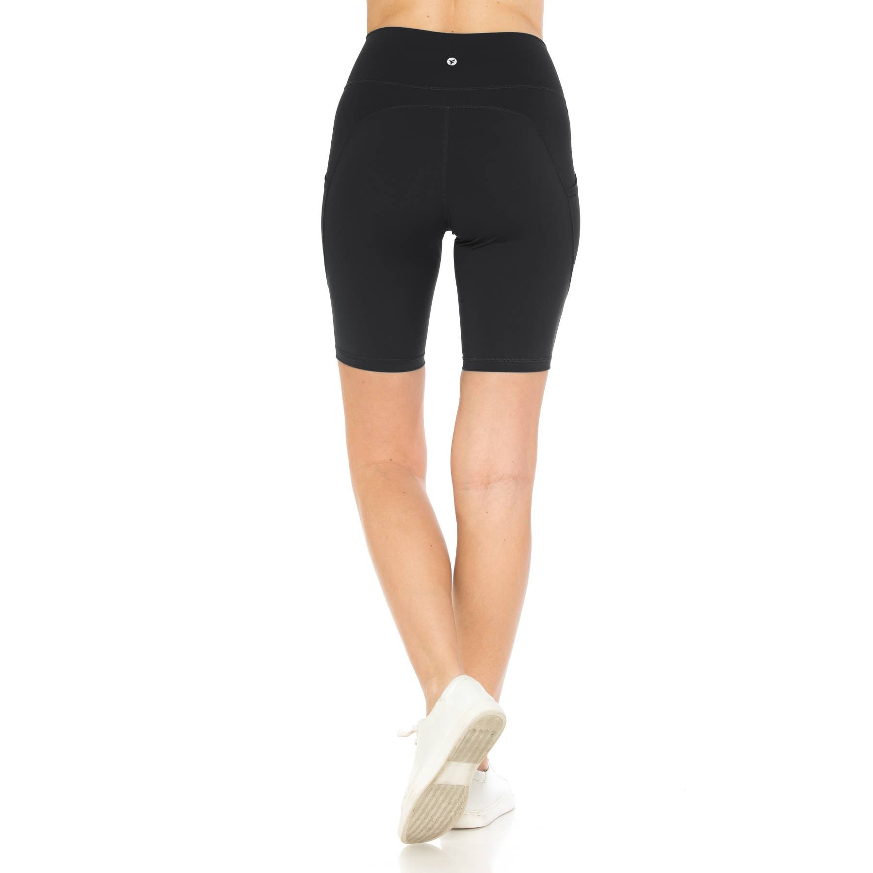 Leggings Depot - Wholesale Athletic Shorts - Women's - Premium Nylon Activewear Solid Bike Shorts (8" Inseam)2