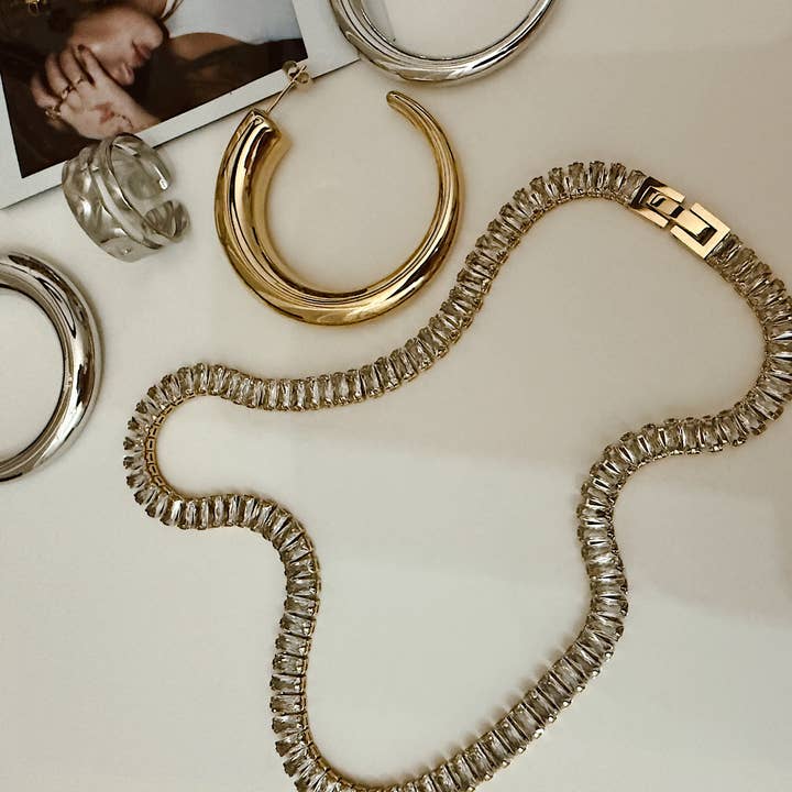 Clarice Diamond Tennis Necklace for wholesale by MOOD