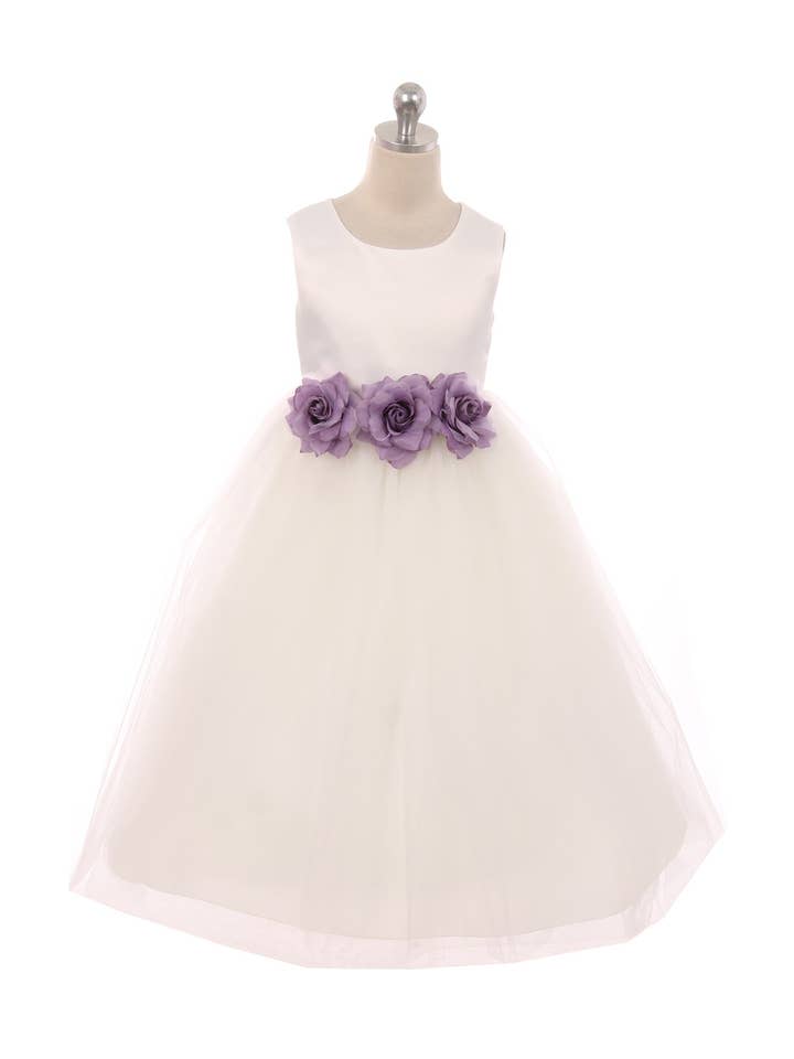 Kid's Dream - Wholesale Dress - Kids - Satin & Tulle 3 Flower Girls Dress8