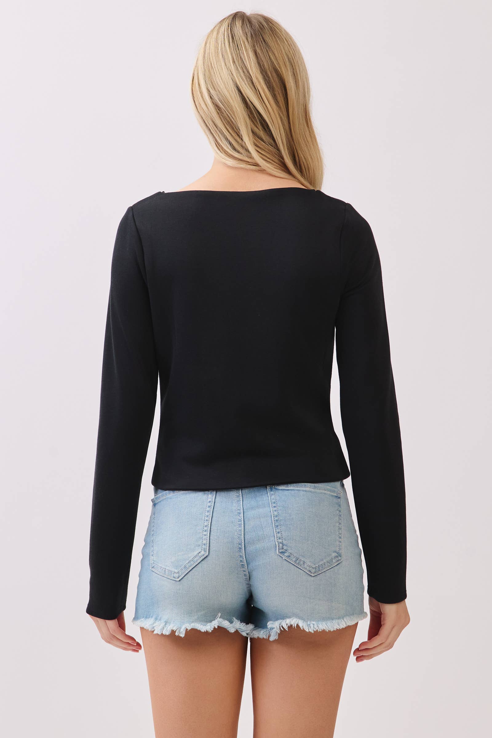 Final Touch - Wholesale Knit Top - Women's - Double Layer Boat Neck Long Sleeve Top - VT3153411