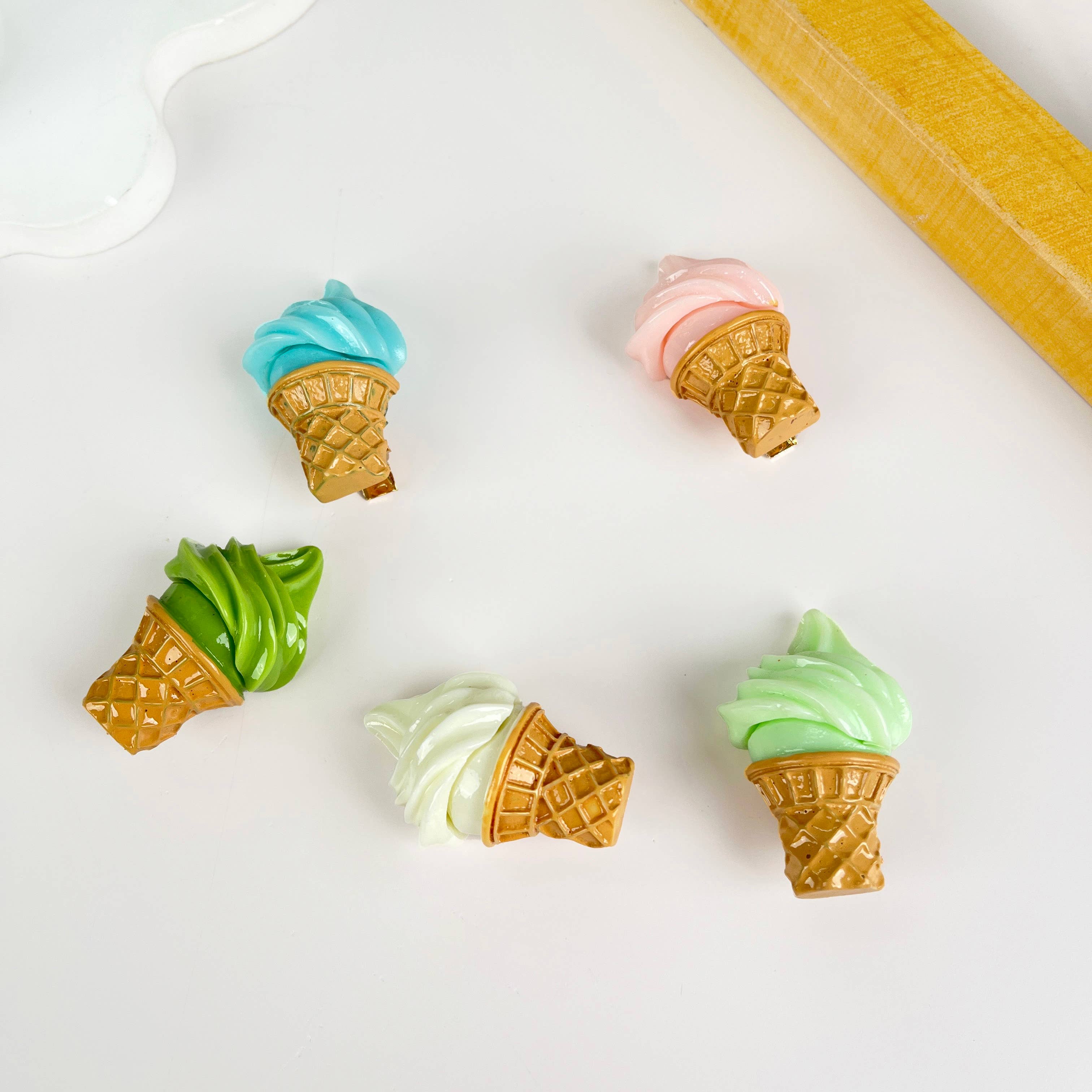 mildstyles – Großhandel Haarclip – Damen – Clip mit Entenschnabel für Eiscreme5