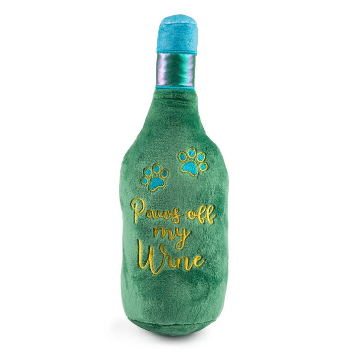 Haute Diggity Dog - Wholesale Pet Squeaky Toy - Dog - Pawfoot Wine Squeaker Dog Toy1