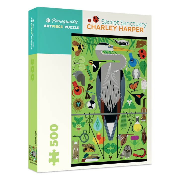 Pomegranate - Wholesale Puzzle - Adult - Charley Harper: Secret Sanctuary 500-piece Jigsaw Puzzle