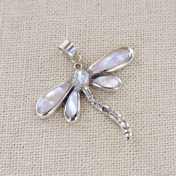 Libellen-Anhänger aus Sterlingsilber PTR-PS453 für den Großhandel von Sadie Green's Jewelry