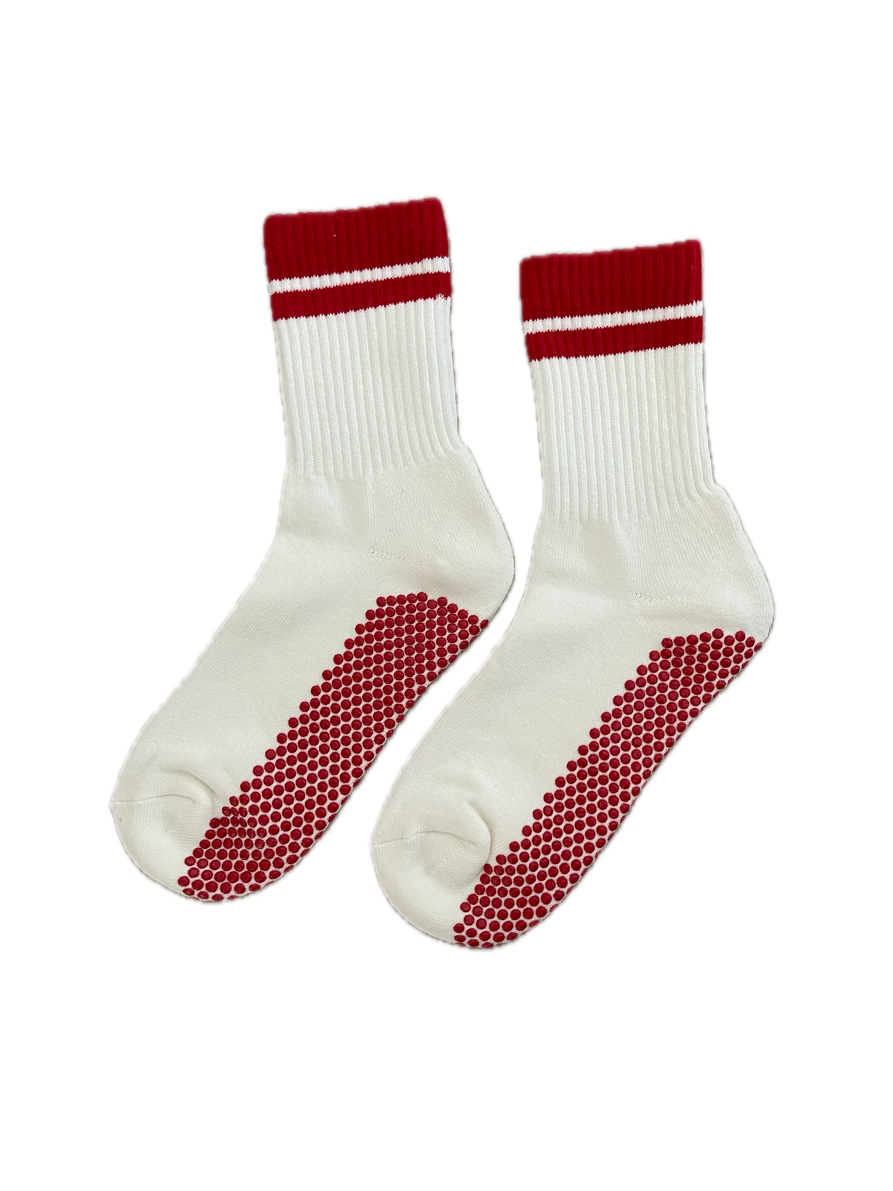 Lotties - Wholesale Socks - Women's - Retro Stripe Crew Grip Socks1