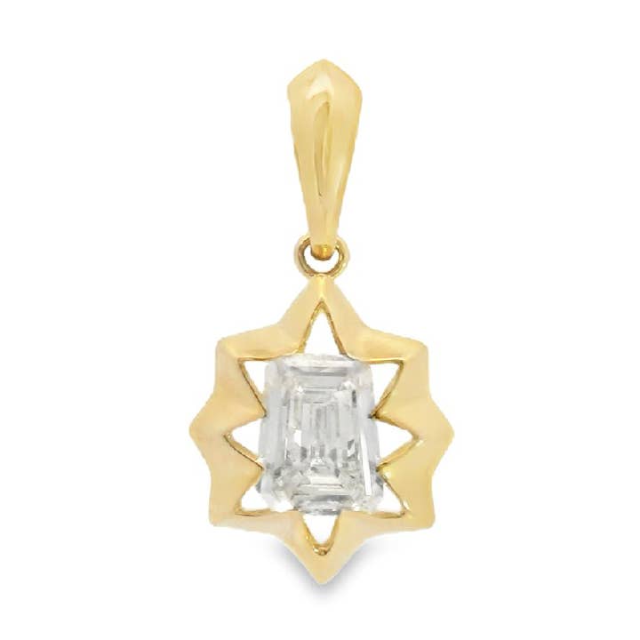 Diamantschild-Sternburst-Anhänger für den Großhandel von Olivve