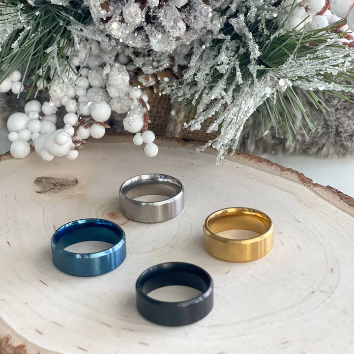 Harris Girls & Co. - Vendita all'ingrosso Anello midi/a fascia - Anello da uomo «Black»1