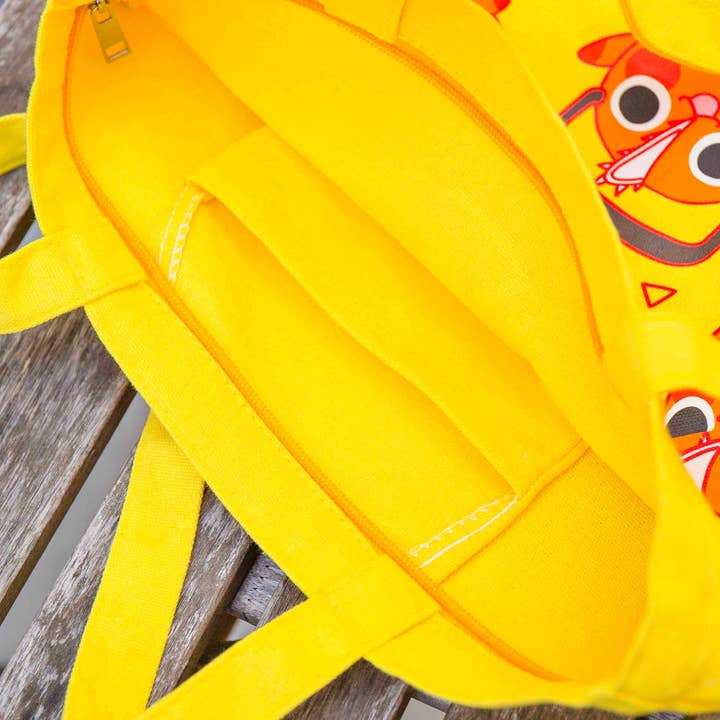 MikouArt - Wholesale Tote Bag - Women's - CSM Devil dog Collage Tote Bag | Gift for Anime Fan4