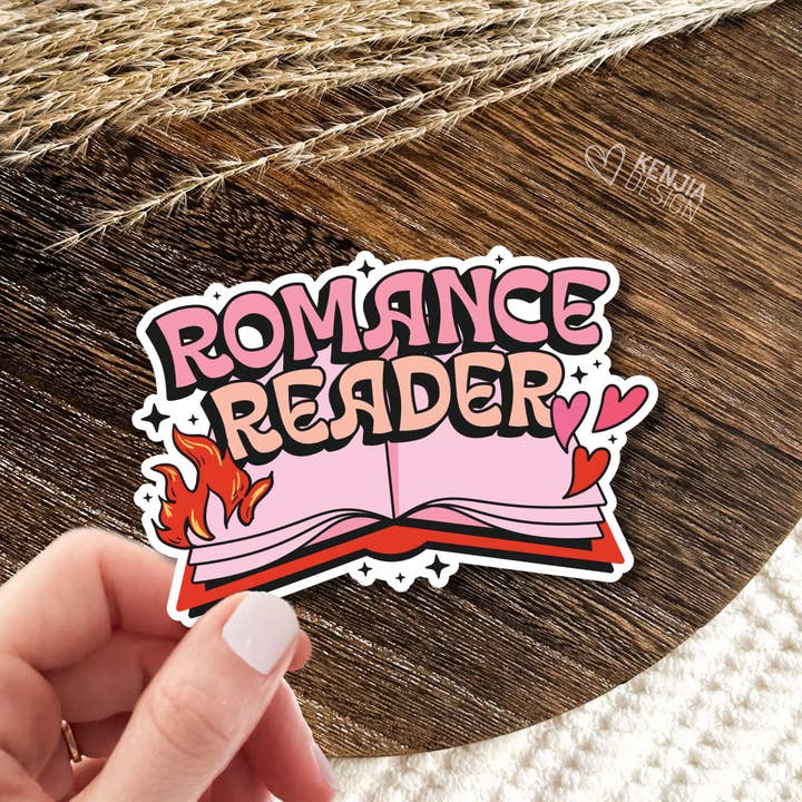 Romance Reader Stickers / Bookish Merch / Book Lover Gift for wholesale by Kenjia Design