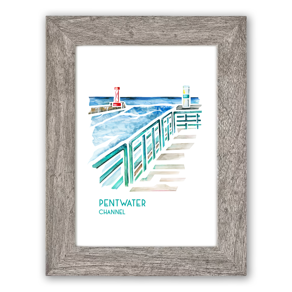 Emily Frushour - Wholesale Art Print - Custom for Linabella: Pentwater Channel watercolor print1