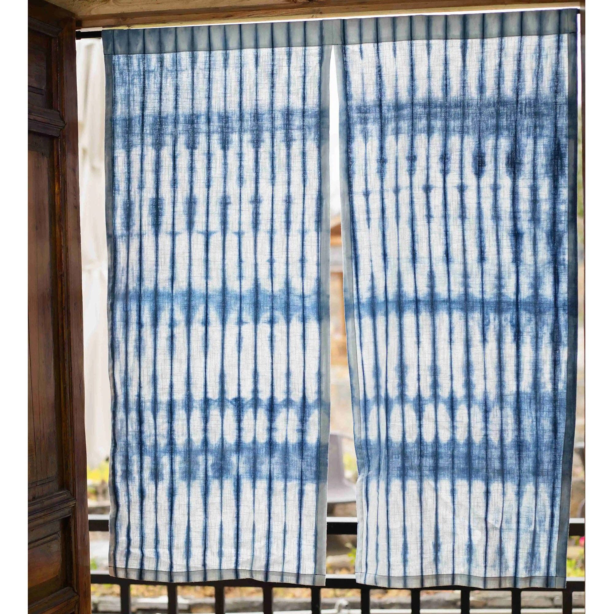 MinoCraft - Wholesale Curtain - Japanese curtain in linen and cotton with handcrafted vegetable dye0