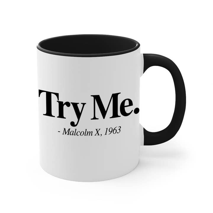 Mugs R Us – Engroshandel Kaffekrus – prøv mig malcolm x 16 #- sorte ord - Sætninger-krus /kaffekop1