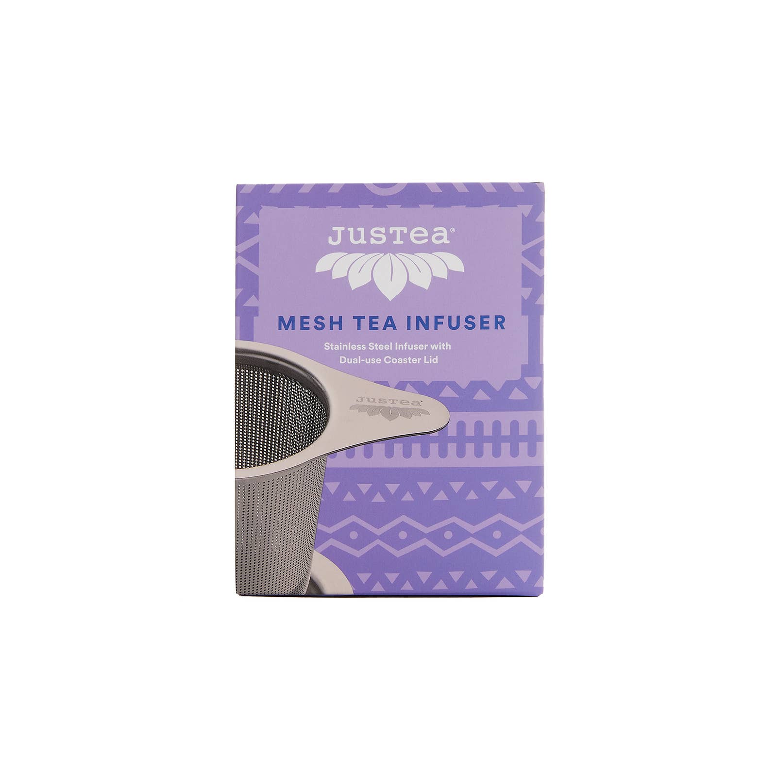 JusTea (No Import Fees to USA) - Wholesale Tea Strainer/Infuser - Tea Infuser with Dual-use Coaster Lid - Tea Steeper Strainer1