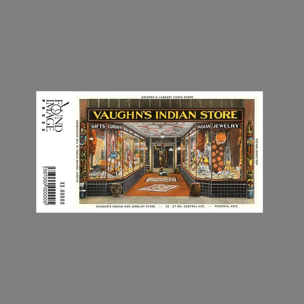 Found Image Press - Wholesale Sticker - Sticker AZ-209 Vaughn's Indian Store, Phoenix1