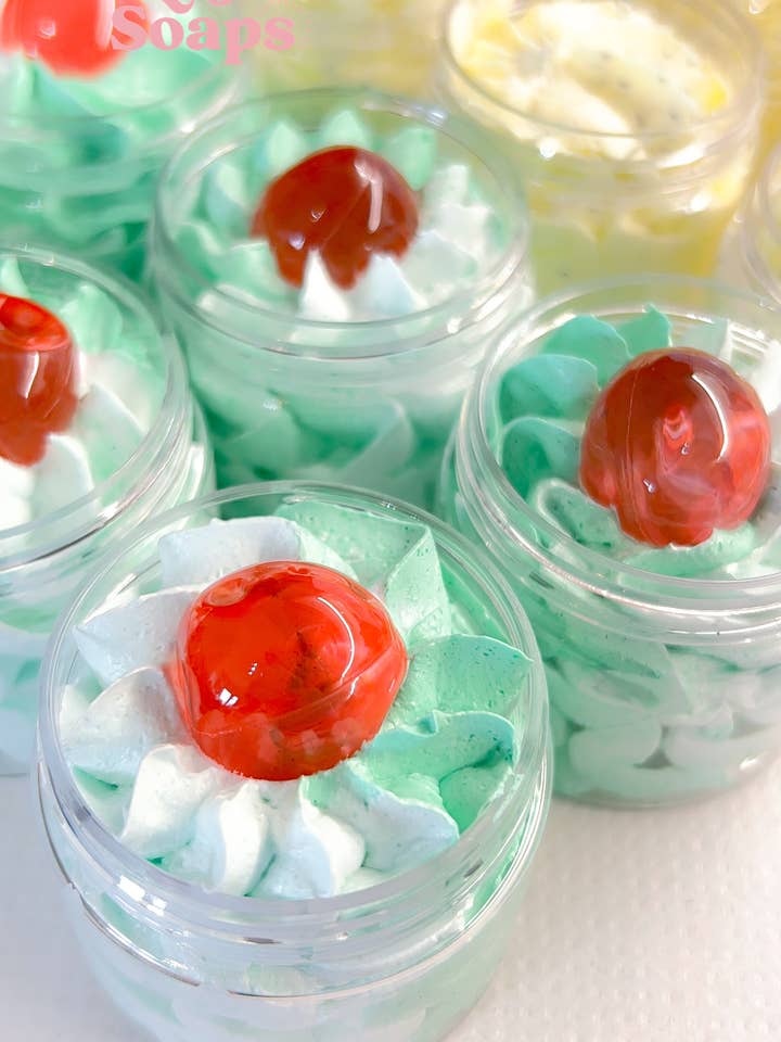 Sapone a frusta al cetriolo e melone - Bagnoschiuma ecologico per la vendita all'ingrosso da parte di Eliza Soaps