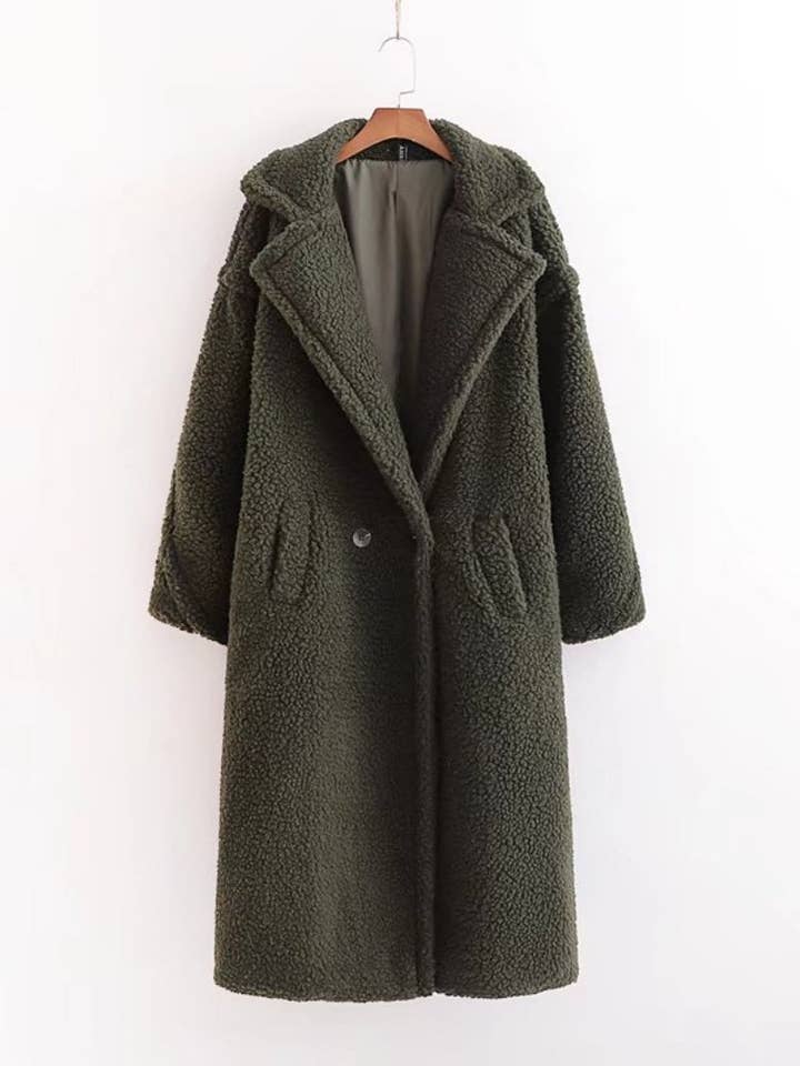 safistyle - Wholesale Fur/Faux Fur Coat - Women's - Teddy Coat with Notched Lapels1
