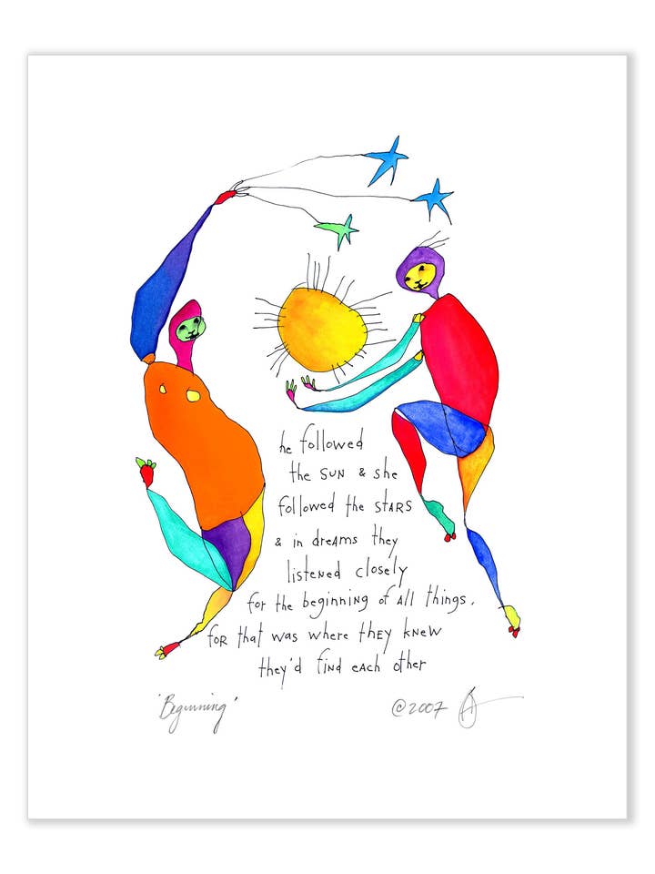 Beginning 11x14 Kunsttryk for engroshandel hos StoryPeople