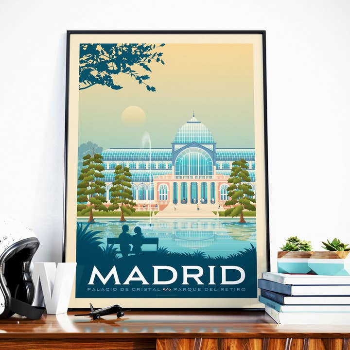 Madrid - Spain travel poster for wholesale by Olahoop Travel Posters